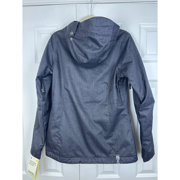 Burton Dryride Snowboarding Jacket Women's Gray Insulated Full Zip Hood S/M NWT - Picture 7 of 9